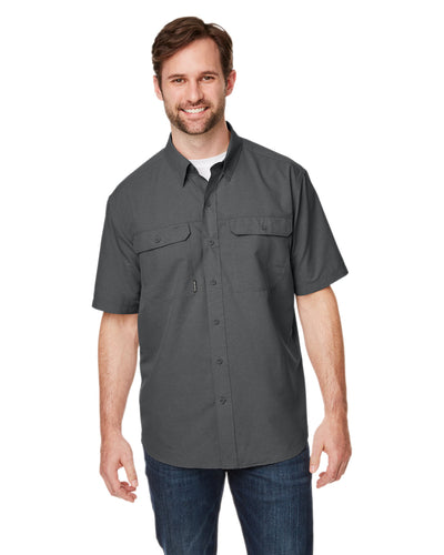 Dri Duck Men's Crossroad Dobby Short-Sleeve Woven Shirt
