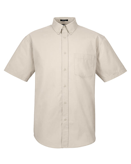 UltraClub Adult Short-Sleeve Whisper Twill UltraClub