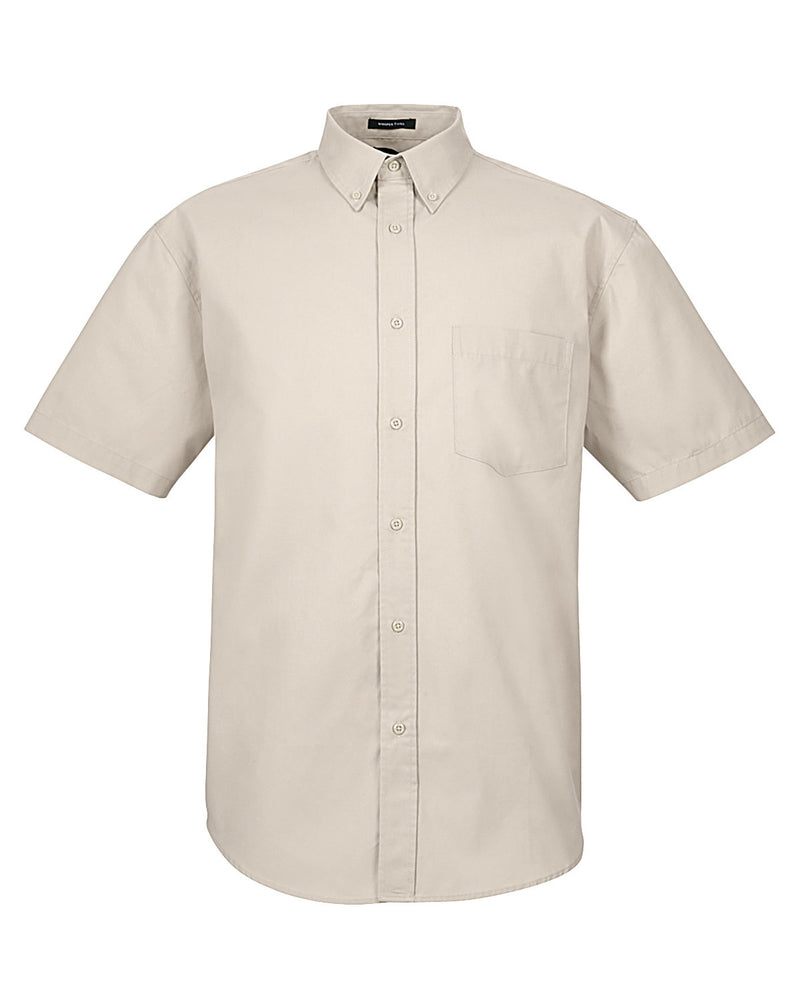 UltraClub Adult Short-Sleeve Whisper Twill