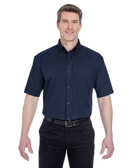 UltraClub Adult Short-Sleeve Whisper Twill UltraClub