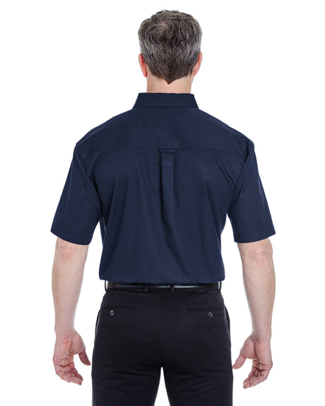UltraClub Adult Short-Sleeve Whisper Twill UltraClub