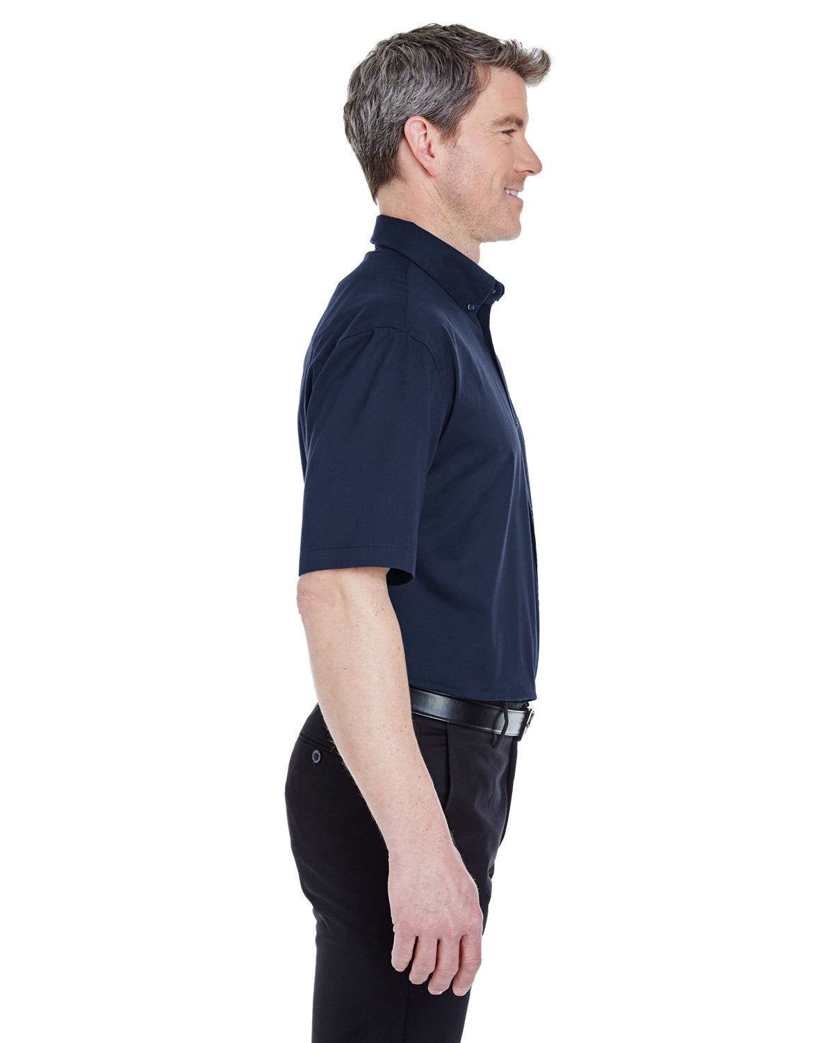 UltraClub Adult Short-Sleeve Whisper Twill UltraClub