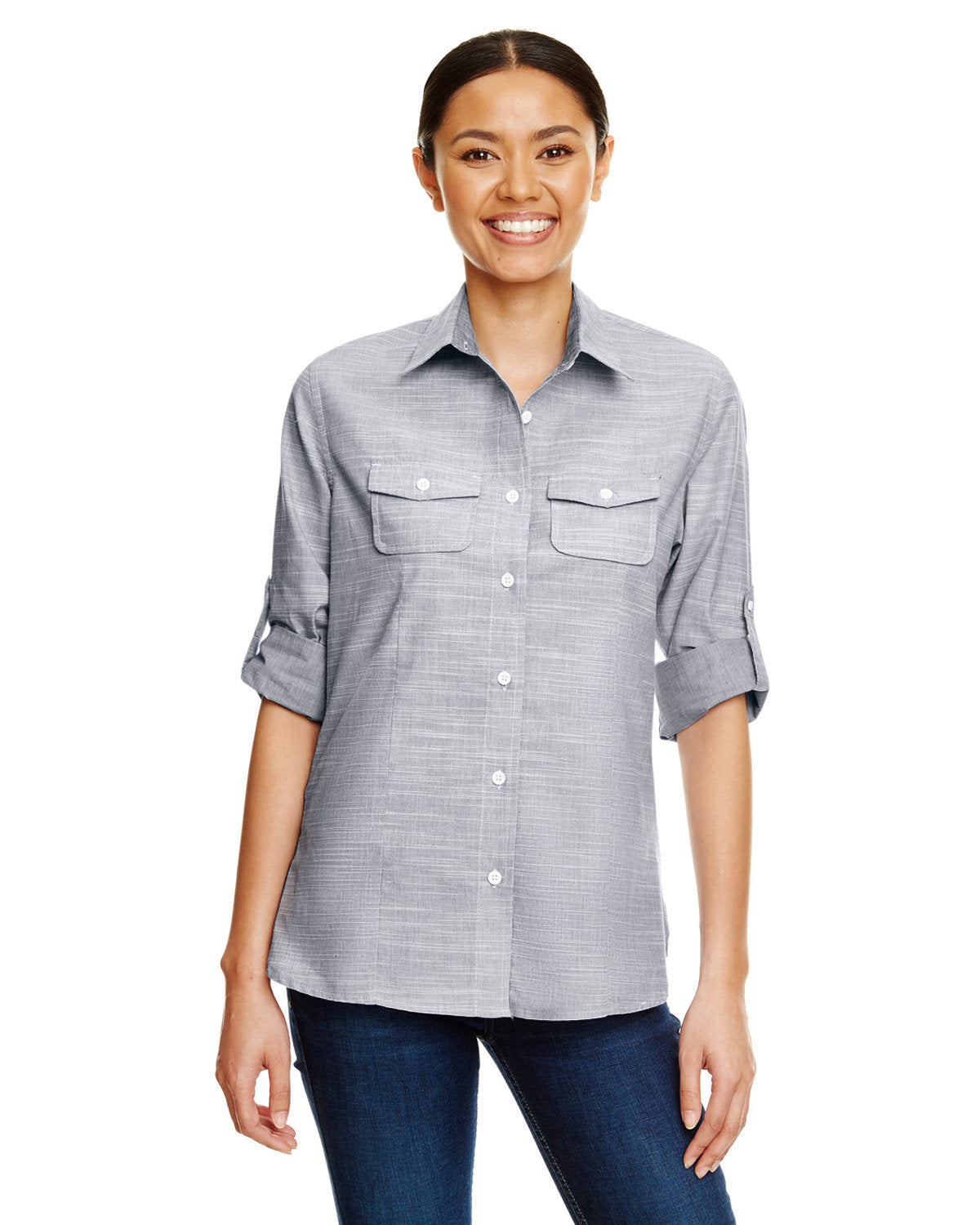 Burnside Ladies Texture Woven Shirt Burnside