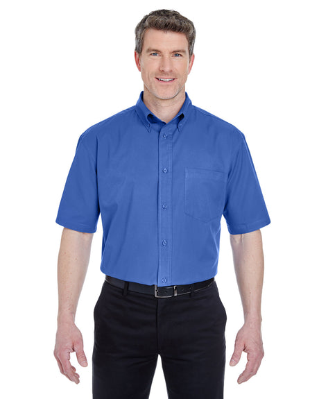 UltraClub Adult Short-Sleeve Whisper Twill UltraClub