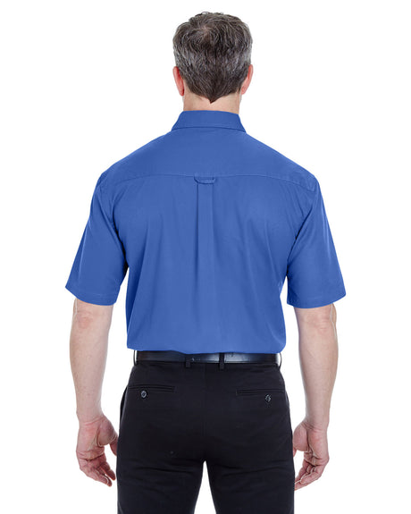 UltraClub Adult Short-Sleeve Whisper Twill UltraClub