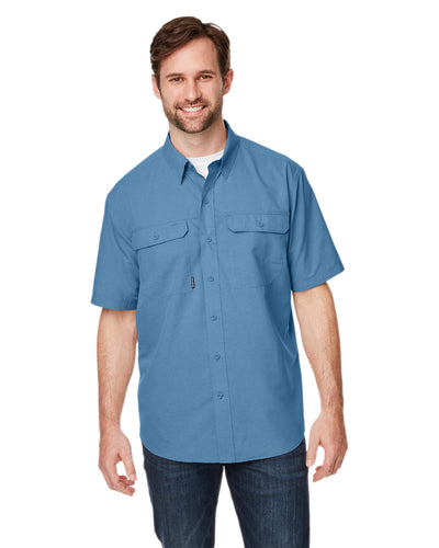 Dri Duck Men's Crossroad Dobby Short-Sleeve Woven Shirt