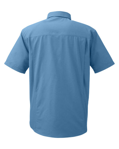 Dri Duck Men's Crossroad Dobby Short-Sleeve Woven Shirt