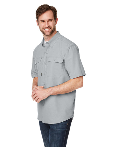 Dri Duck Men's Crossroad Dobby Short-Sleeve Woven Shirt