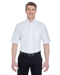 UltraClub Men's Tall Classic Wrinkle-Resistant Short-Sleeve Oxford UltraClub