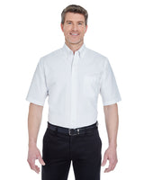 UltraClub Men's Tall Classic Wrinkle-Resistant Short-Sleeve Oxford UltraClub