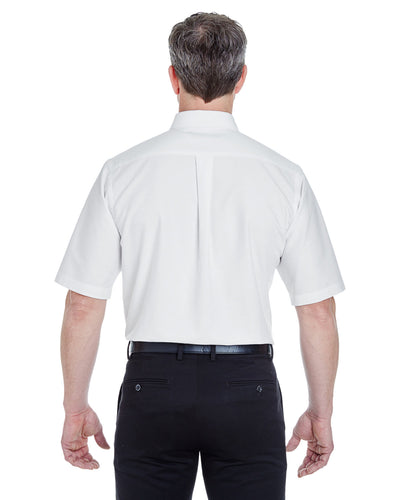 UltraClub Men's Tall Classic Wrinkle-Resistant Short-Sleeve Oxford