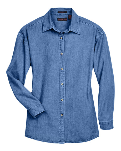 UltraClub Ladies' Cypress Denim UltraClub