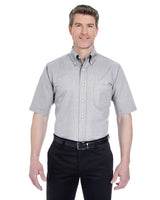 UltraClub Men's Tall Classic Wrinkle-Resistant Short-Sleeve Oxford UltraClub