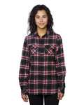 Burnside Women's Yarn-Dyed Long Sleeve Flannel Shirt Burnside