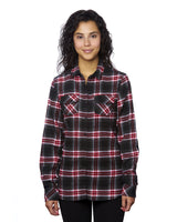Burnside Women's Yarn-Dyed Long Sleeve Flannel Shirt Burnside