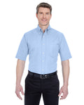 UltraClub Men's Tall Classic Wrinkle-Resistant Short-Sleeve Oxford UltraClub
