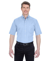 UltraClub Men's Tall Classic Wrinkle-Resistant Short-Sleeve Oxford UltraClub