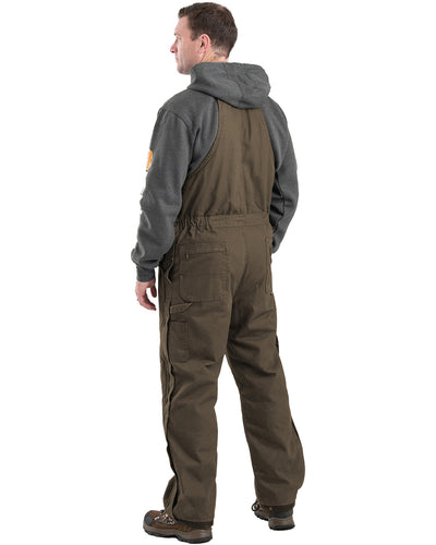 Berne Men's Heartland Insulated Washed Duck Bib Overall