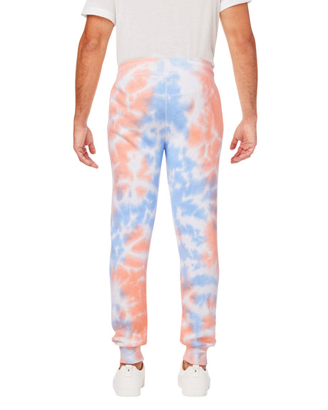 J America Adult Tie Dye Fleece Jogger J. America