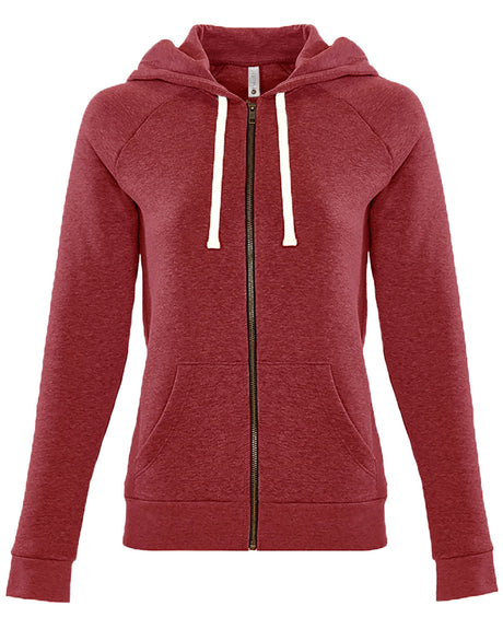 Next Level Apparel Ladies' PCH Raglan Zip Hoodie Next Level Apparel