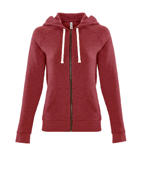 Next Level Apparel Ladies' PCH Raglan Zip Hoodie Next Level Apparel