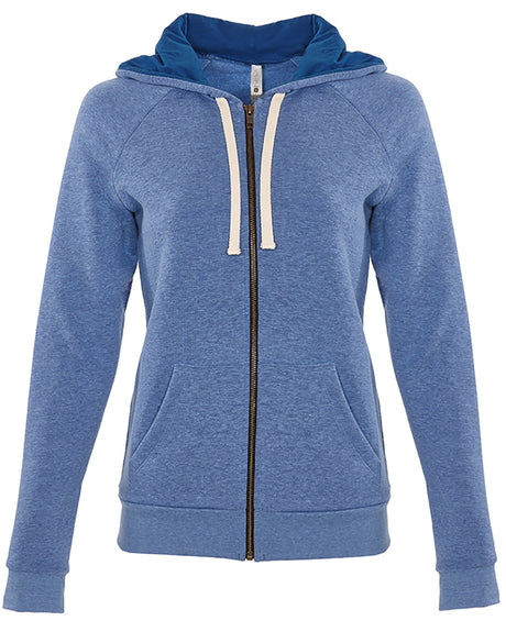 Next Level Apparel Ladies' PCH Raglan Zip Hoodie Next Level Apparel