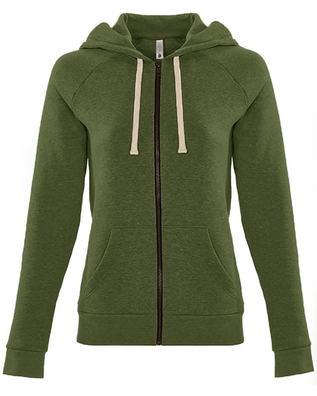 Next Level Apparel Ladies' PCH Raglan Zip Hoodie Next Level Apparel