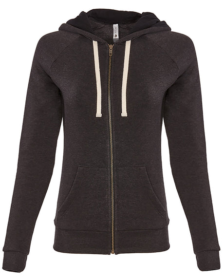 Next Level Apparel Ladies' PCH Raglan Zip Hoodie Next Level Apparel
