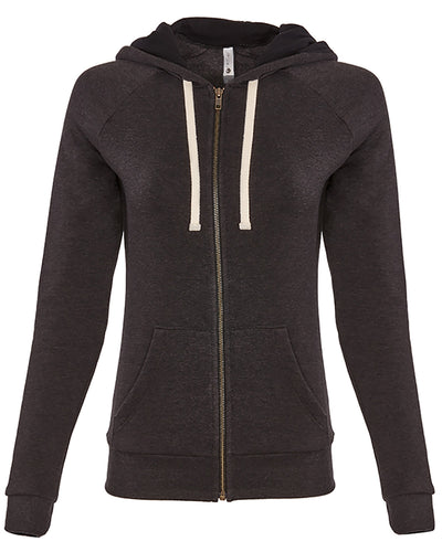 Next Level Apparel Ladies' PCH Raglan Zip Hoodie