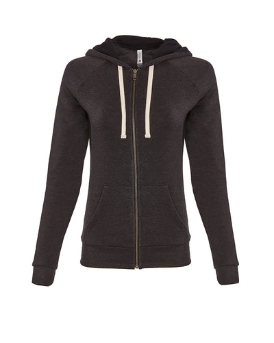 Next Level Apparel Ladies' PCH Raglan Zip Hoodie