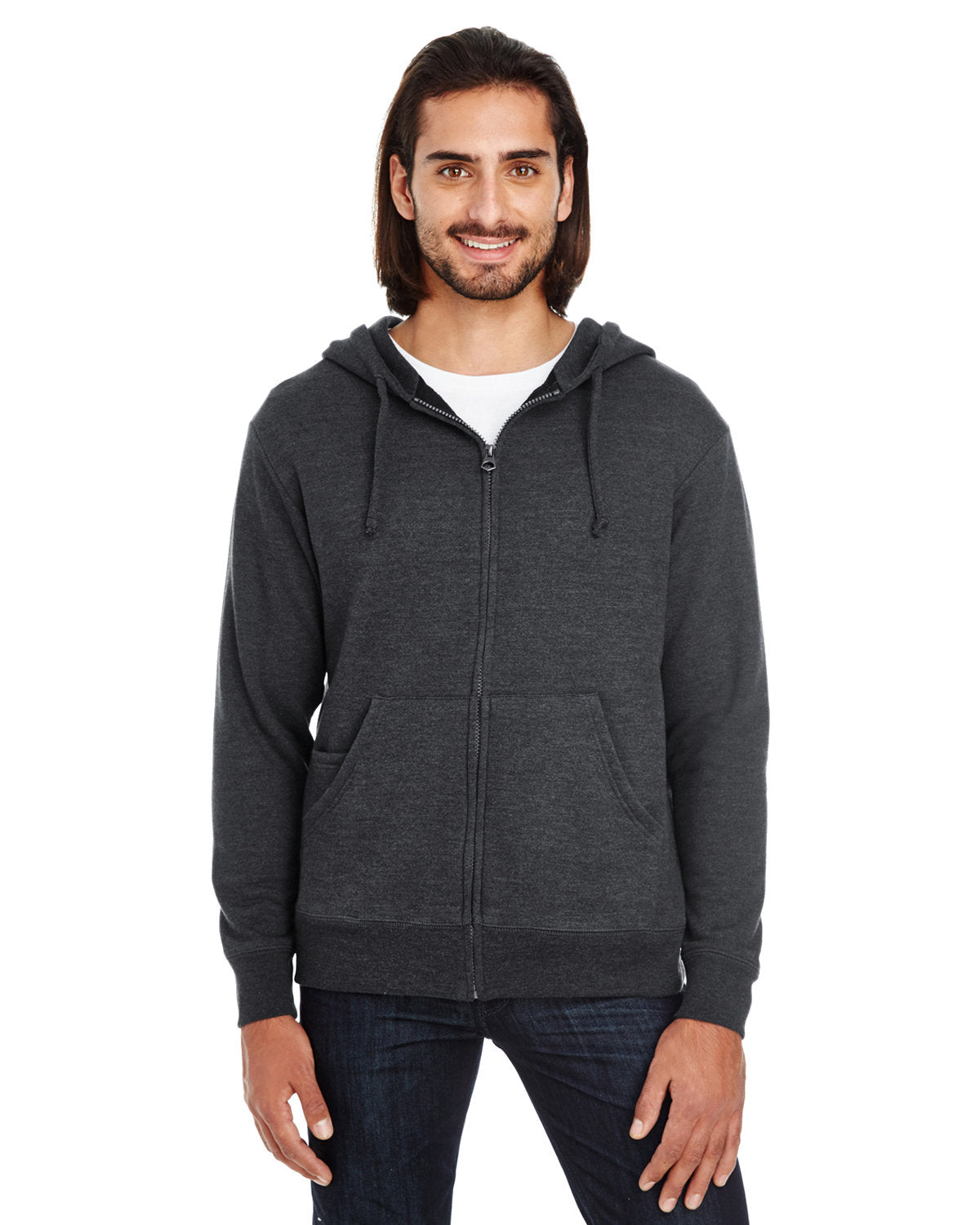 Threadfast Apparel Unisex Triblend French Terry Full-Zip Threadfast Apparel