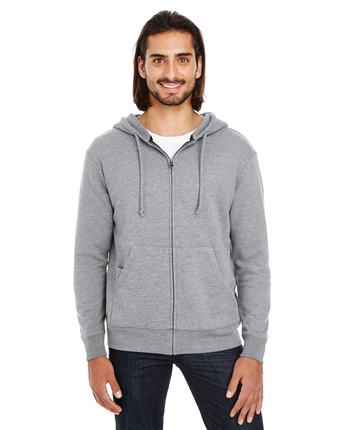 Threadfast Apparel Unisex Triblend French Terry Full-Zip Threadfast Apparel