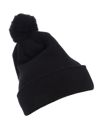 Yupoong Cuffed Knit Beanie with Pom Pom Hat