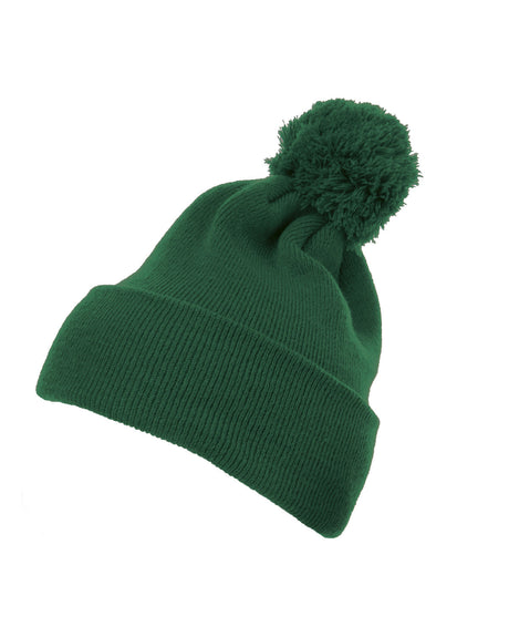 Yupoong Cuffed Knit Beanie with Pom Pom Hat Yupoong