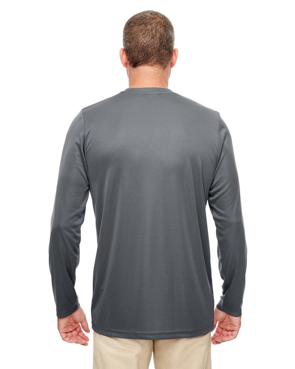 UltraClub Men's Cool & Dry Performance Long-Sleeve Top