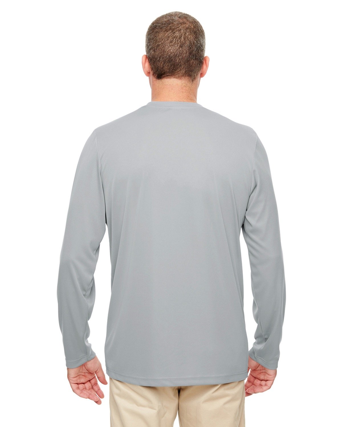 UltraClub Men's Cool & Dry Performance Long-Sleeve Top