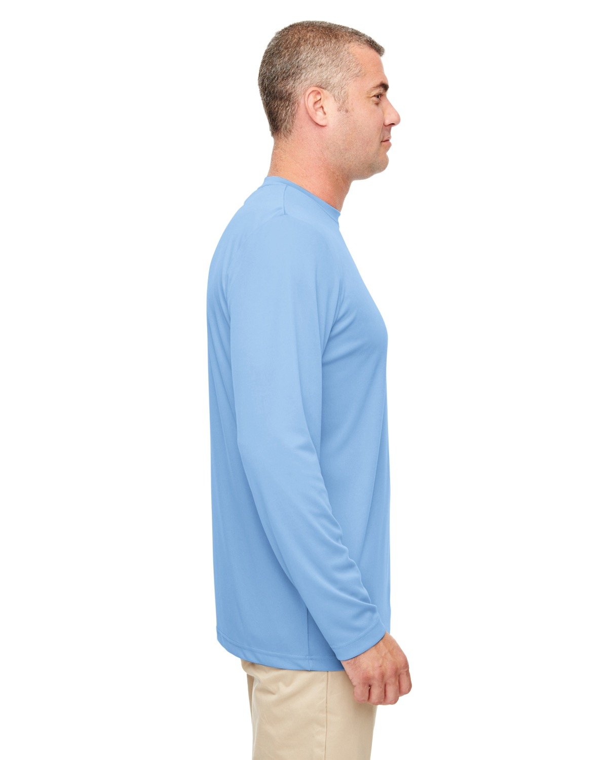 UltraClub Men's Cool & Dry Performance Long-Sleeve Top