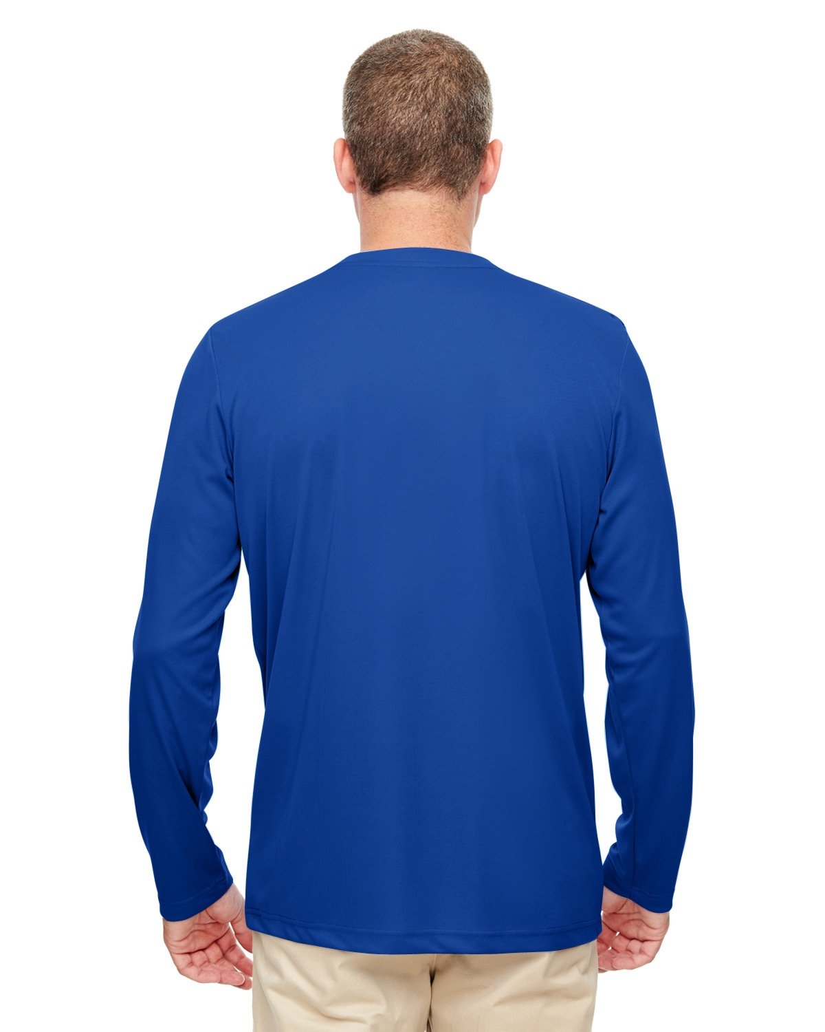 UltraClub Men's Cool & Dry Performance Long-Sleeve Top
