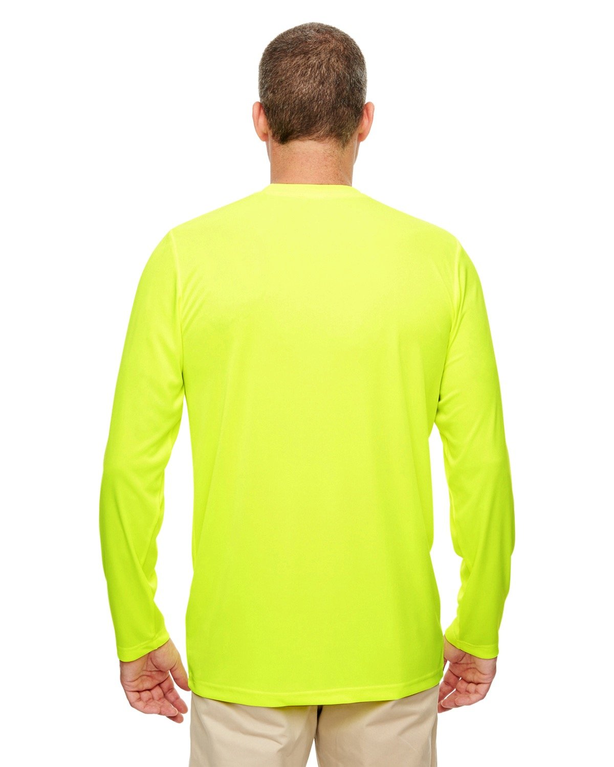 UltraClub Men's Cool & Dry Performance Long-Sleeve Top