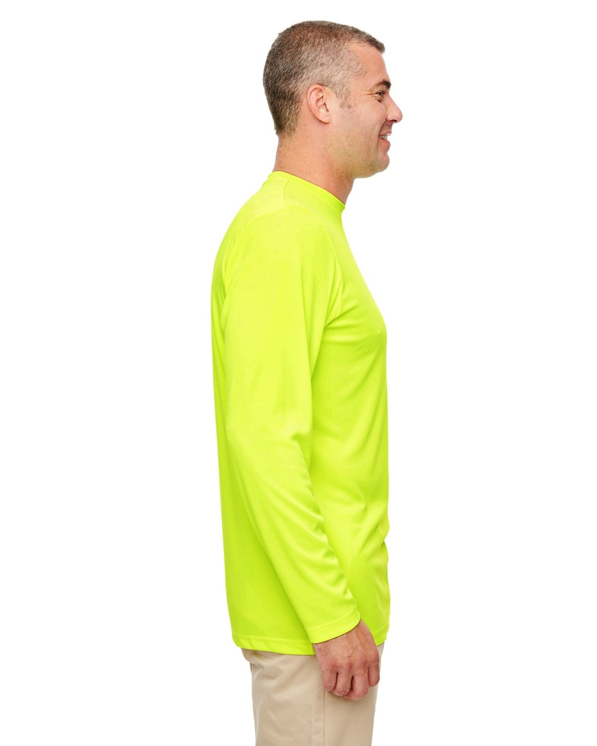 UltraClub Men's Cool & Dry Performance Long-Sleeve Top
