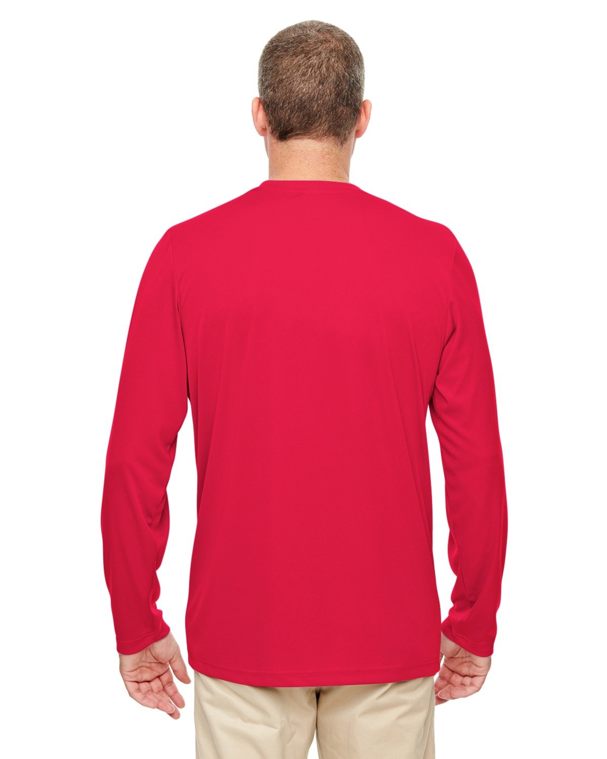 UltraClub Men's Cool & Dry Performance Long-Sleeve Top