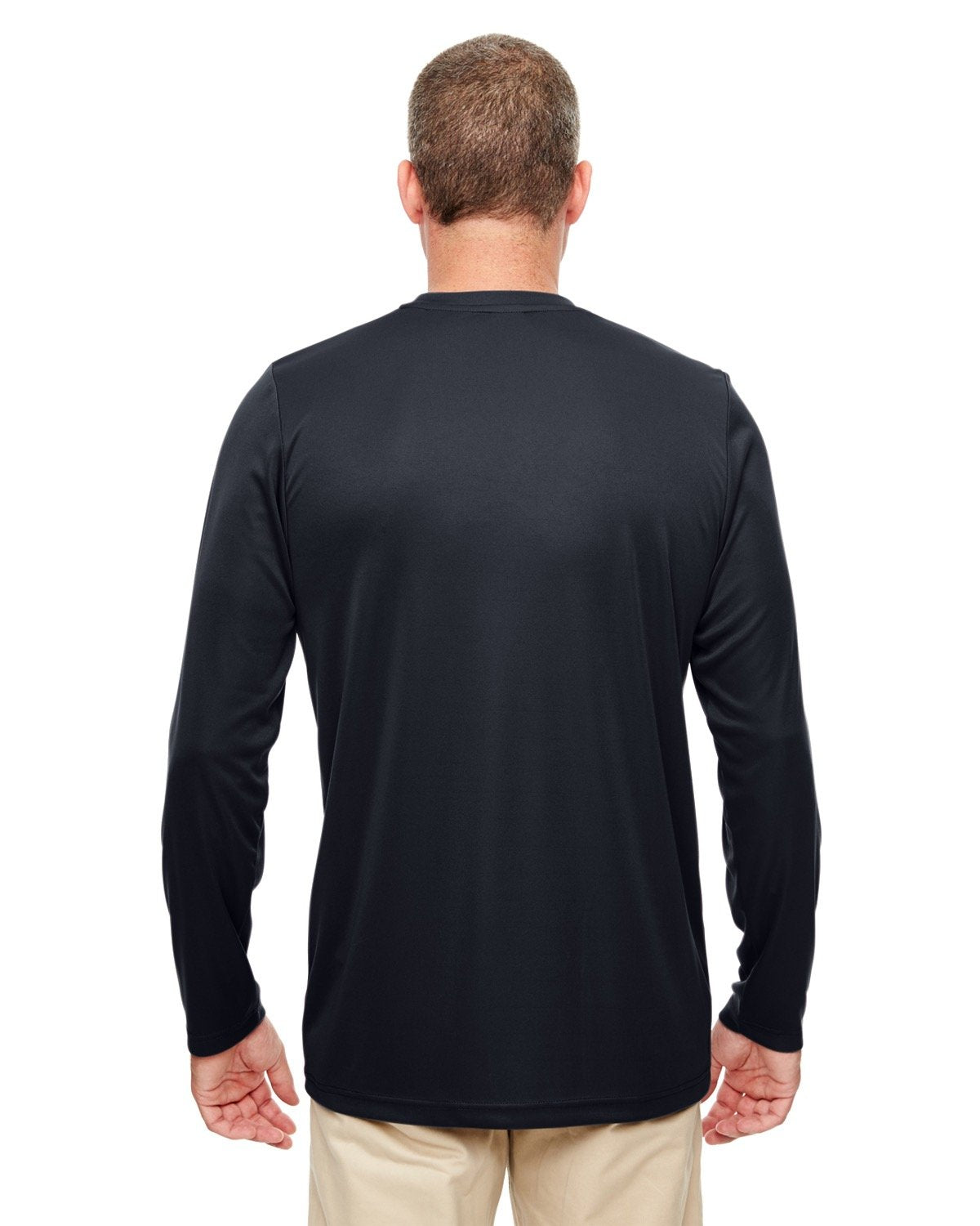 UltraClub Men's Cool & Dry Performance Long-Sleeve Top