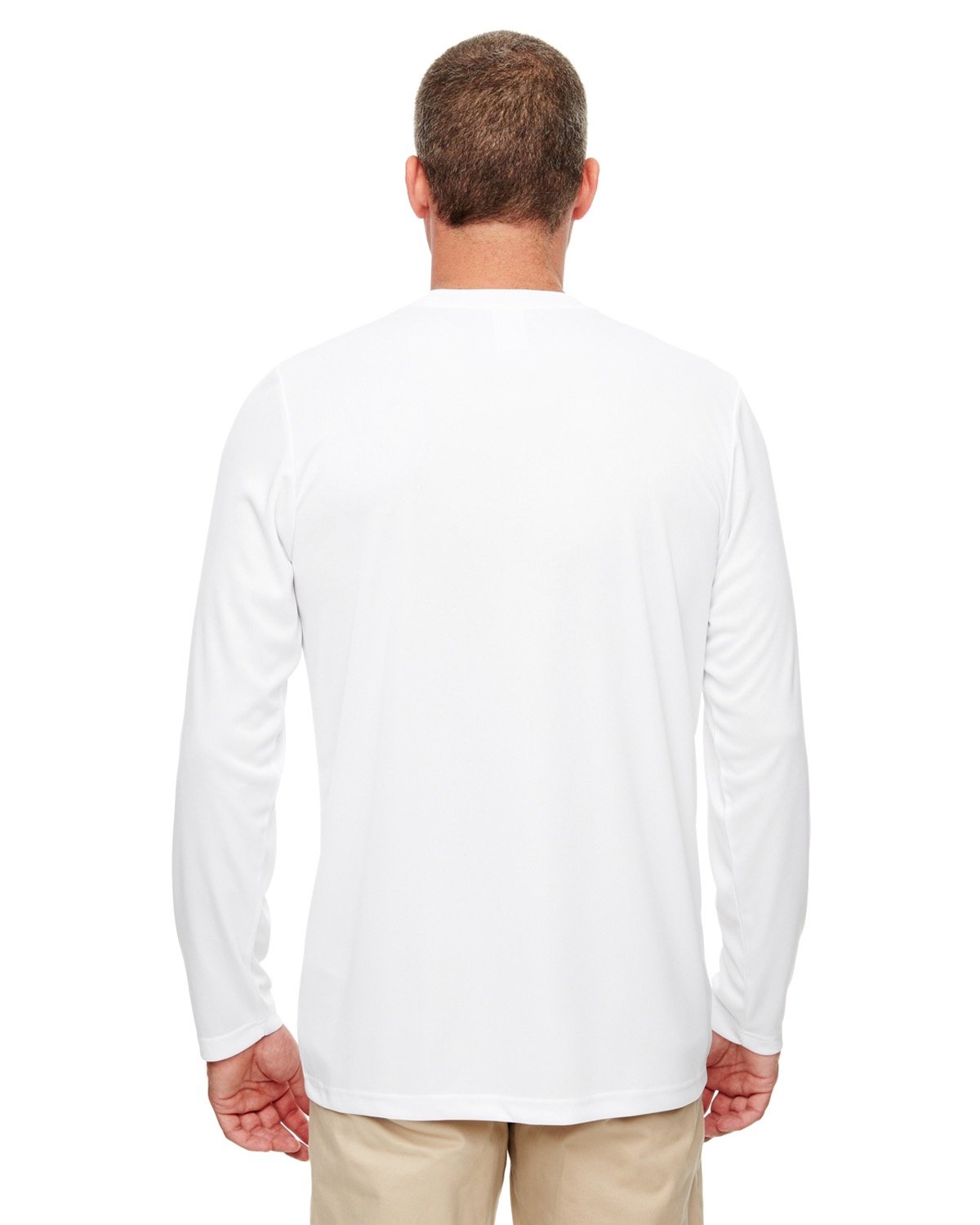UltraClub Men's Cool & Dry Performance Long-Sleeve Top