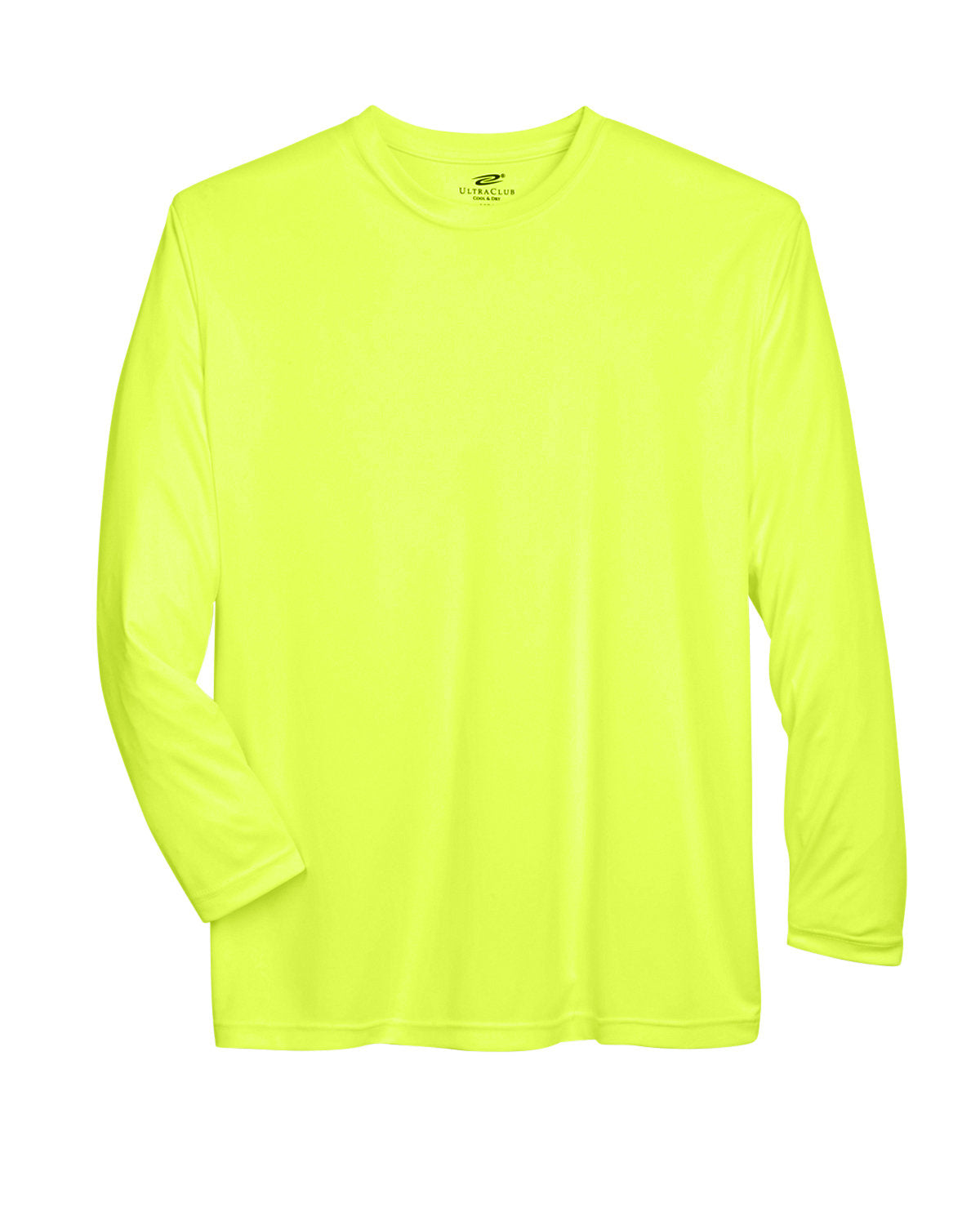 UltraClub Adult Cool & Dry Sport Long-Sleeve Performance Interlock T-Shirt T-Shirts