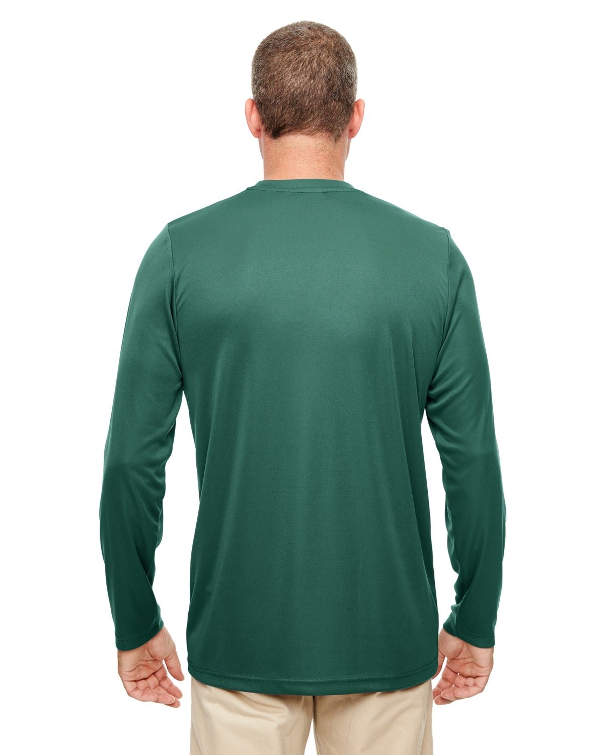 UltraClub Men's Cool & Dry Performance Long-Sleeve Top