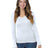 Bayside Junior's 4.2 oz., Fine Jersey Long-Sleeve V-Neck T-Shirt Bayside
