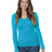 Bayside Junior's 4.2 oz., Fine Jersey Long-Sleeve V-Neck T-Shirt Bayside