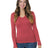 Bayside Junior's 4.2 oz., Fine Jersey Long-Sleeve V-Neck T-Shirt Bayside