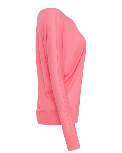 Bella + Canvas Ladies' Flowy Long-Sleeve Off Shoulder T-Shirt
