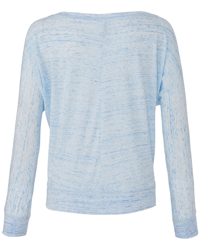 Bella + Canvas Ladies' Flowy Long-Sleeve Off Shoulder T-Shirt